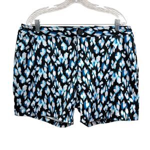 Good Man Brand Shorts Comfort Stretch Drawstring Mesh Lined Zip Fly Blue Men XL*